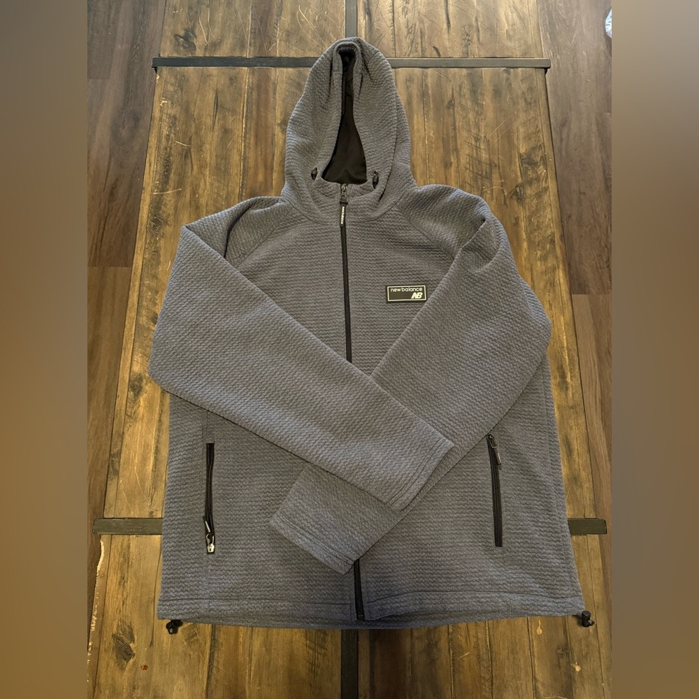 New Balance Men's Zip-Up Gray Sweater